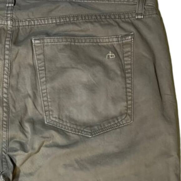 RAG & BONE Men's Distressed Green Standard Issue Fit 3 Slim Straight Leg Sz 30 - Picture 4 of 8